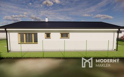 Na predaj 4-izbový bungalov TYP DOMU A  v obci Jelka