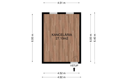 Na prenájom samostatná kancelária v centre Šamorína