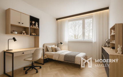 Na predaj priestranný 3-izbový byt v Martine - Zaturčie