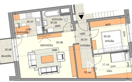 Na predaj 3-izbový byt v projekte Nová Palúdzka v Liptovskom Mikuláši