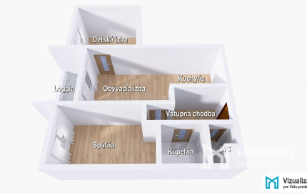 REZERVOVANÉ | Moderný 3-izbový byt v novostavbe s vlastným parkovaním