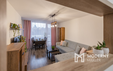 Na prenájom zariadený 1,5-izbový byt s loggiou v Košiciach