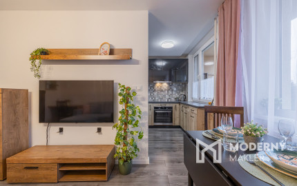 Na prenájom zariadený 1,5-izbový byt s loggiou v Košiciach