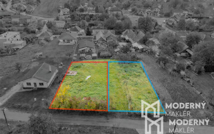 Na predaj dva stavebné pozemky v obci Brezolupy