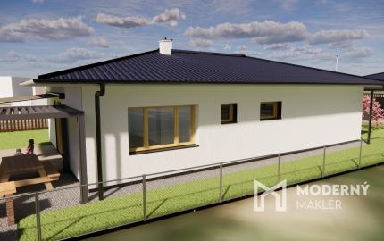 Na predaj 4-izbový bungalov TYP DOMU A  v obci Jelka