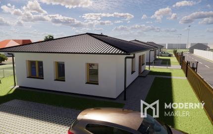 Na predaj 4-izbový bungalov TYP DOMU A  v obci Jelka