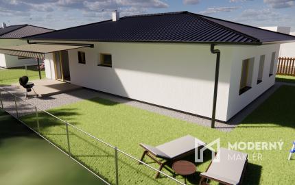 Na predaj 4-izbový bungalov TYP DOMU A  v obci Jelka