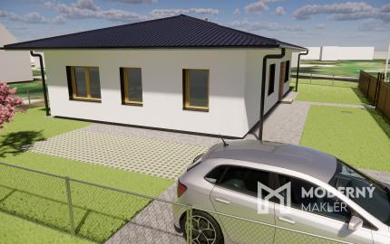 Na predaj 4-izbový bungalov TYP DOMU A  v obci Jelka