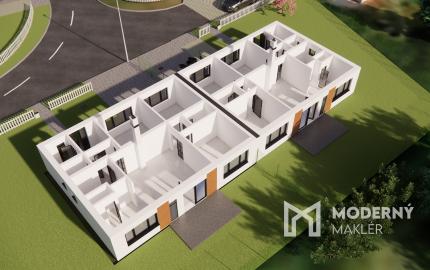 Na predaj 4-izbový rodinný dom TYP DOMU B  v obci Jelka