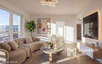 Na predaj zrekonštruovaný 3-izbový byt v obci Malcov