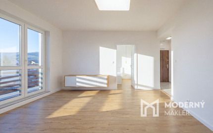 Na predaj zrekonštruovaný 3-izbový byt v obci Malcov