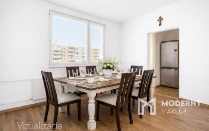 Na predaj slnečný 3,5-izbový byt v Nitre na sídlisku Klokočina