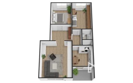 Na predaj 3-izbový byt s výhľadom na Bratislavský hrad