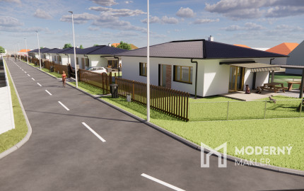 Na predaj 4-izbový bungalov TYP DOMU A  v obci Jelka