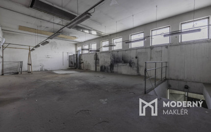 Na predaj výrobná hala s administratívnou časťou pri Lučenci