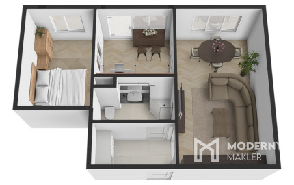 Na predaj dizajnový 2-izbový byt v Karlovej Vsi