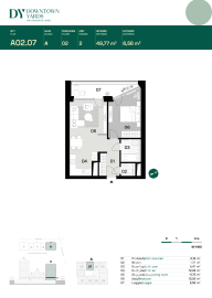 NA PREDAJ | 2 - IZBOVÝ BYT + GARÁŽOVÉ STÁTIE + PIVNIČNÁ KOBKA LEN ZA 350 000€ V PROJEKTE DOWNTOWN YARDS | BRATISLAVA