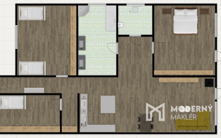 Na predaj moderný 4-izbový rodinný dom 1km od Nitry