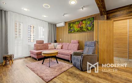 Na predaj prerobený, zariadený 3 izbový byt v Ružinove BA