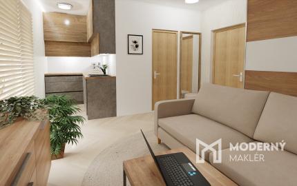 Na predaj investičný zariadený 1-izbový apartmán (nebytový priestor) v Bardejove