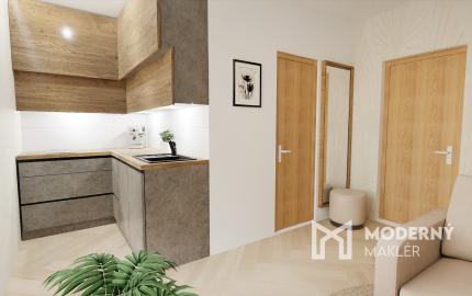 Na predaj investičný zariadený 1-izbový apartmán (nebytový priestor) v Bardejove