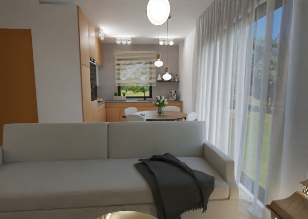 Na predaj moderný 4-izbový rodinný dom s terasou v Hrnčiarovciach nad Parnou