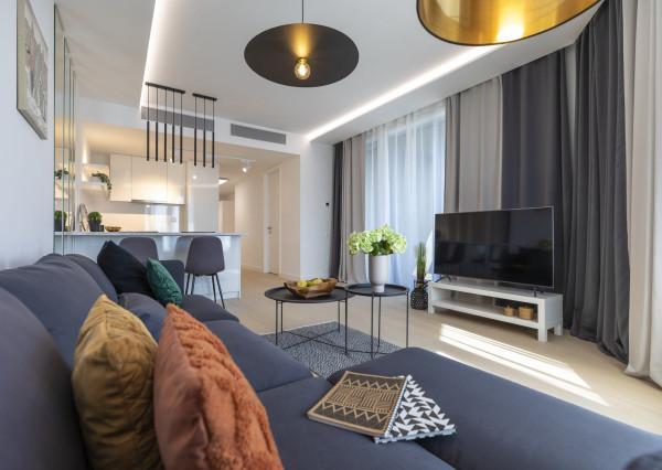 Na prenájom štýlový 3-izbový byt v SKYPARK RESIDENCE s výhľadom na prístav