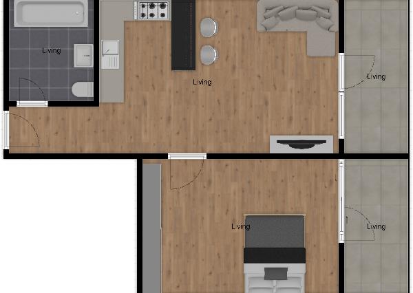 Na prenájom priestranný 2-izbový byt v Devínskej novej Vsi