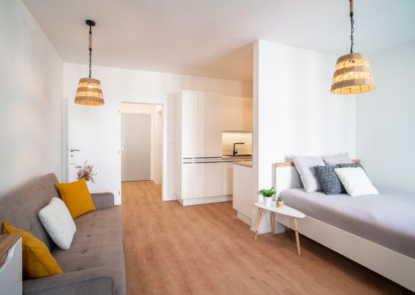 Na prenájom kompletne zariadený 1-izbový byt v novostavbe projektu Noemis v Stupave