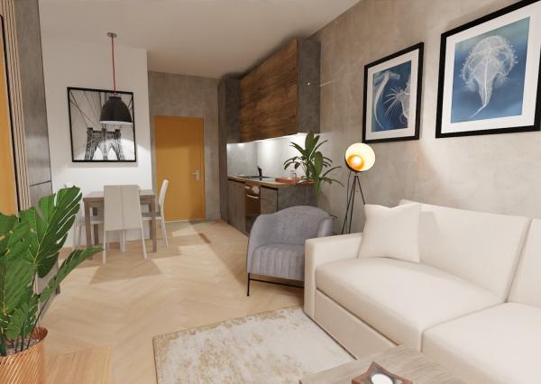 Na predaj investičný 2-izbový apartmán (nebytový priestor) v Bardejove s možnosťou prenosu DPH