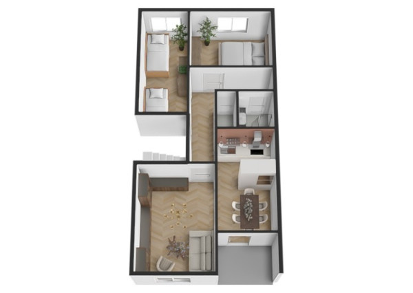 REZERVOVANÉ: Na predaj štýlový 3-izbový byt v centre Starej Turej