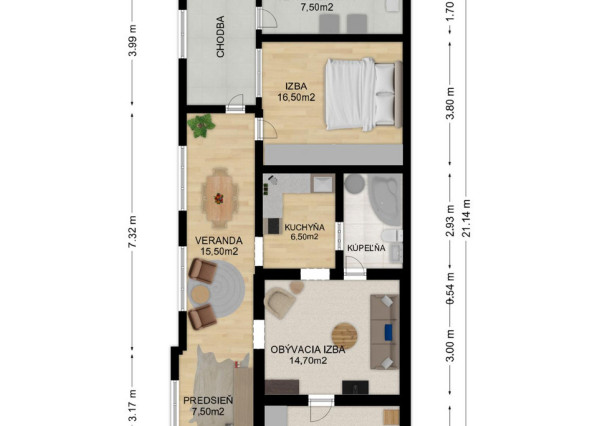Na predaj rodinný dom s rozľahlým pozemkom v obci Blahová