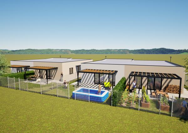 Na predaj novostavba dvojdom - Nové m. n. Váhom - Častkovce.