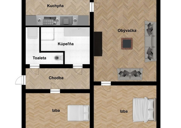 Na predaj 3-izbový priestranný holobyt v Prešove