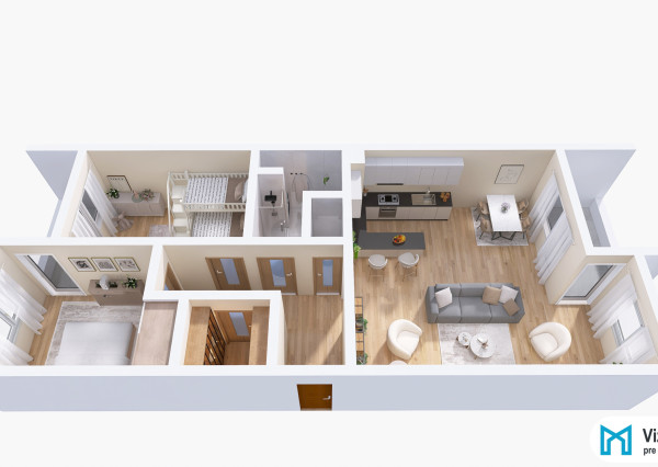 NA PREDAJ | 3-izbový byt s nadštandardnou výmerou v Trenčíne na ul. Liptovská