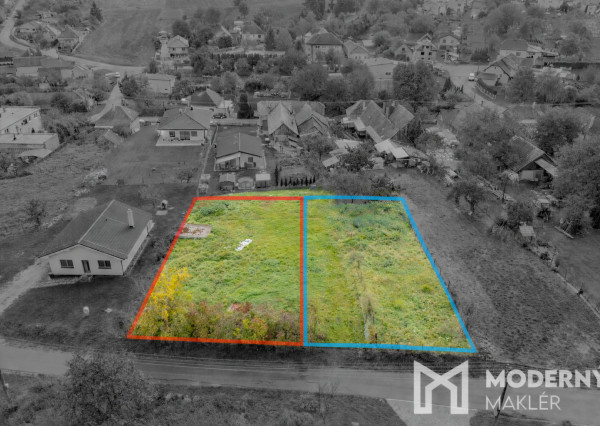 Na predaj dva stavebné pozemky v obci Brezolupy