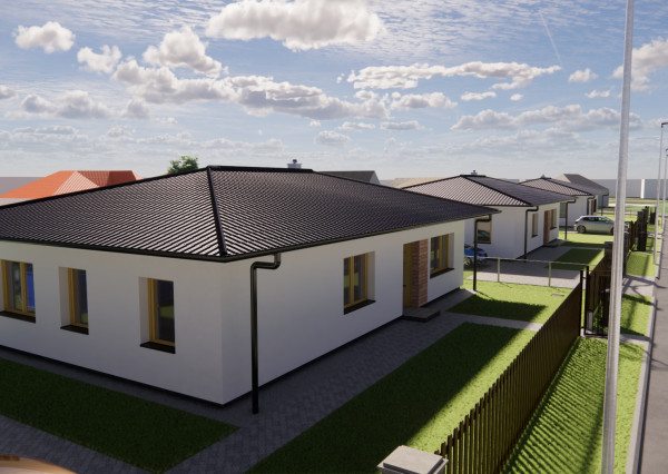 Na predaj 4-izbový bungalov TYP DOMU A  v obci Jelka