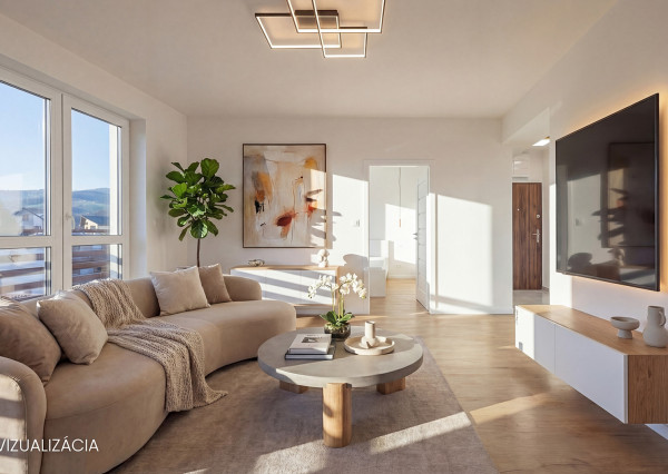 Na predaj zrekonštruovaný 3-izbový byt v obci Malcov