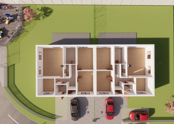 Na predaj 4-izbový rodinný dom TYP DOMU C  v obci Jelka