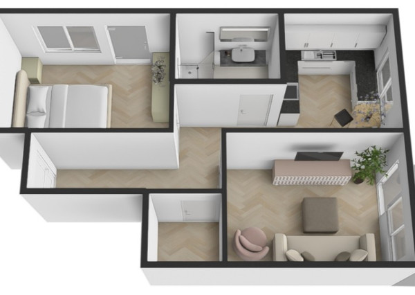 Na prenájom čiastočne zariadený 2-izbový byt v Bánovciach nad Bebravou