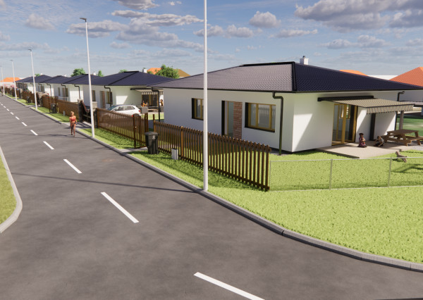 Na predaj 4-izbový bungalov TYP DOMU A  v obci Jelka