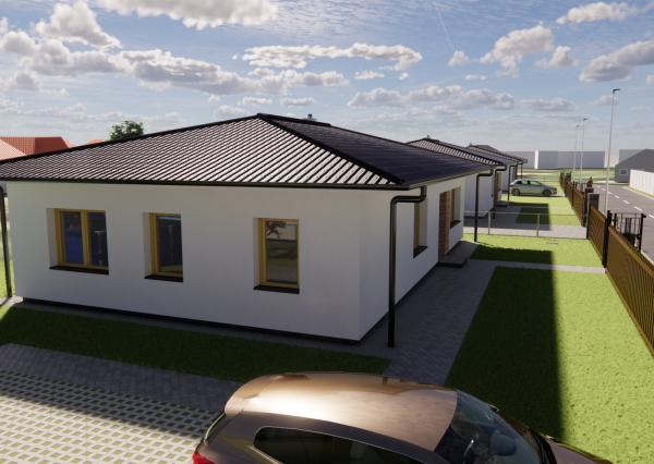 Na predaj 4-izbový bungalov TYP DOMU A  v obci Jelka