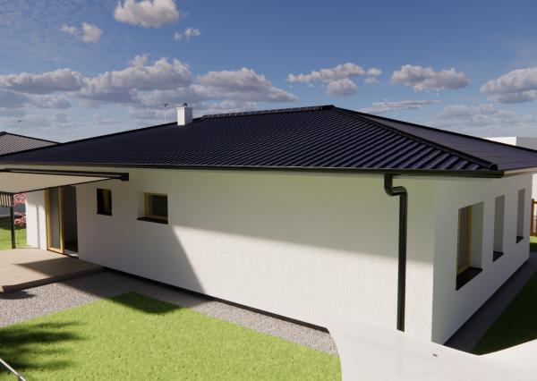 Na predaj 4-izbový bungalov TYP DOMU A  v obci Jelka