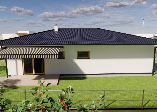 Na predaj 4-izbový bungalov TYP DOMU A  v obci Jelka
