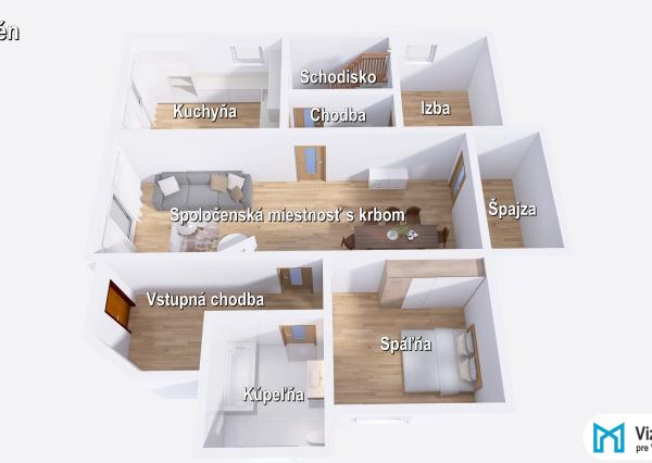 Na predaj veľkorysý 7-izbový rodinný dom v obci Podlužany