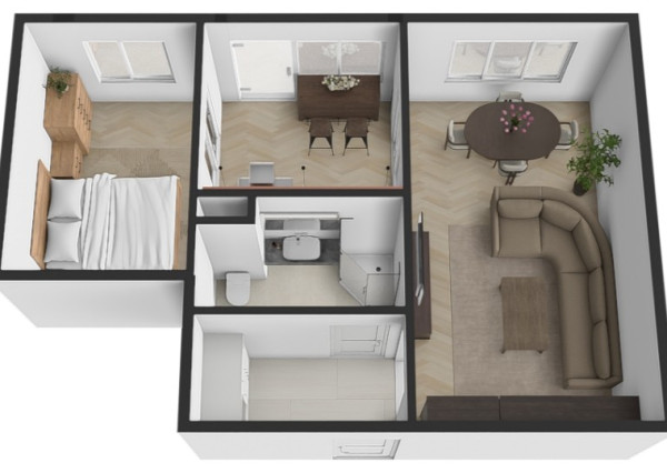 Na predaj dizajnový 2-izbový byt v Karlovej Vsi