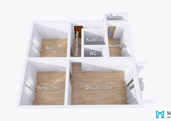 NA PREDAJ | 3 - IZBOVÝ BYT V TRENČÍNE, UL. VÝCHODNÁ