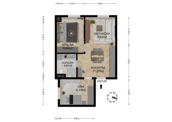 Na predaj investičný 3-izbový apartmán (nebytový priestor) v Bardejove