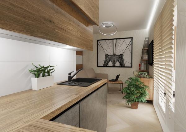 Na predaj investičný zariadený 1-izbový apartmán (nebytový priestor) v Bardejove