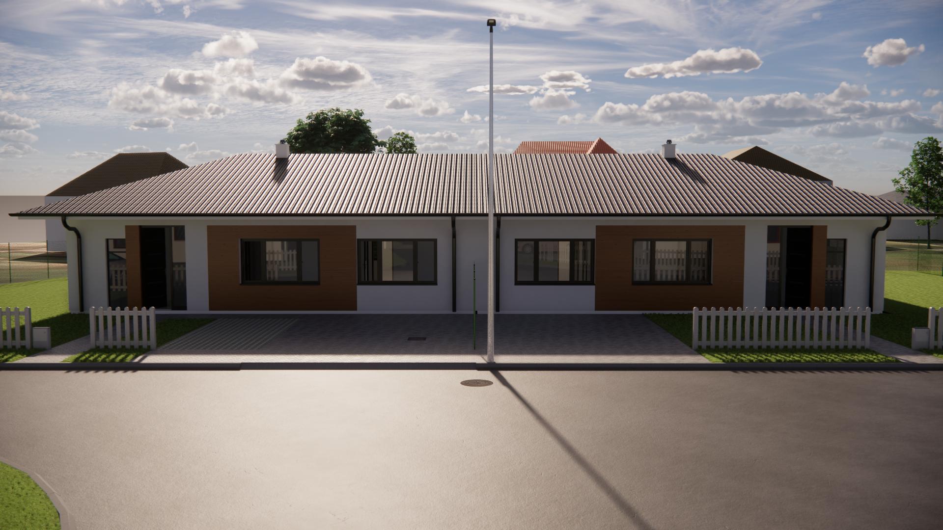 Na predaj 4-izbový rodinný dom TYP DOMU B  v obci Jelka